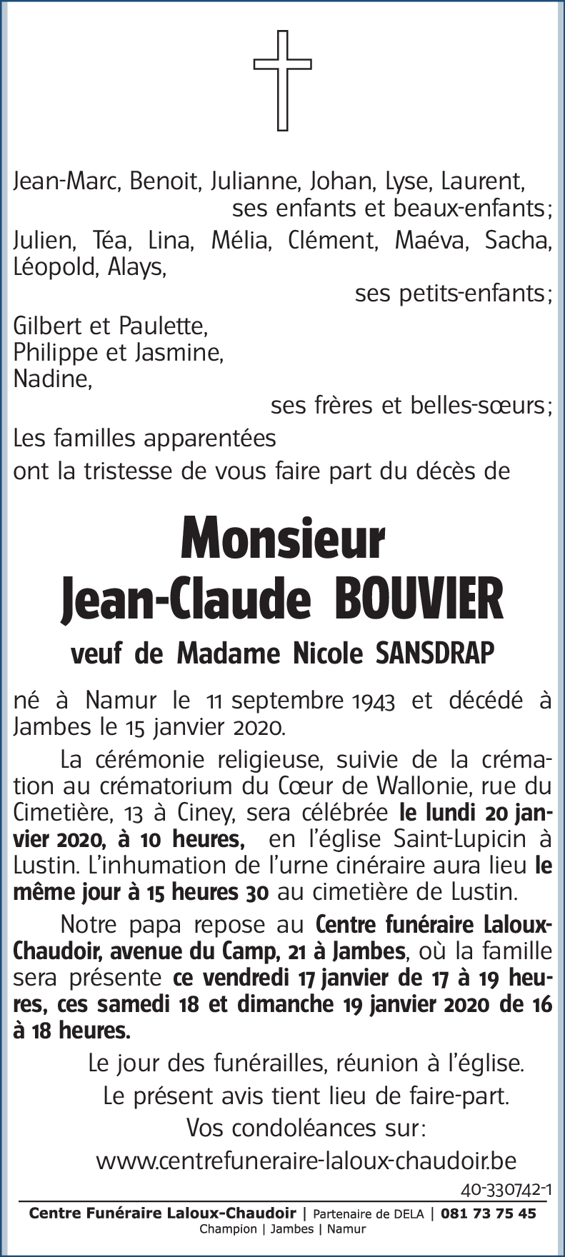 Jean-Claude BOUVIER