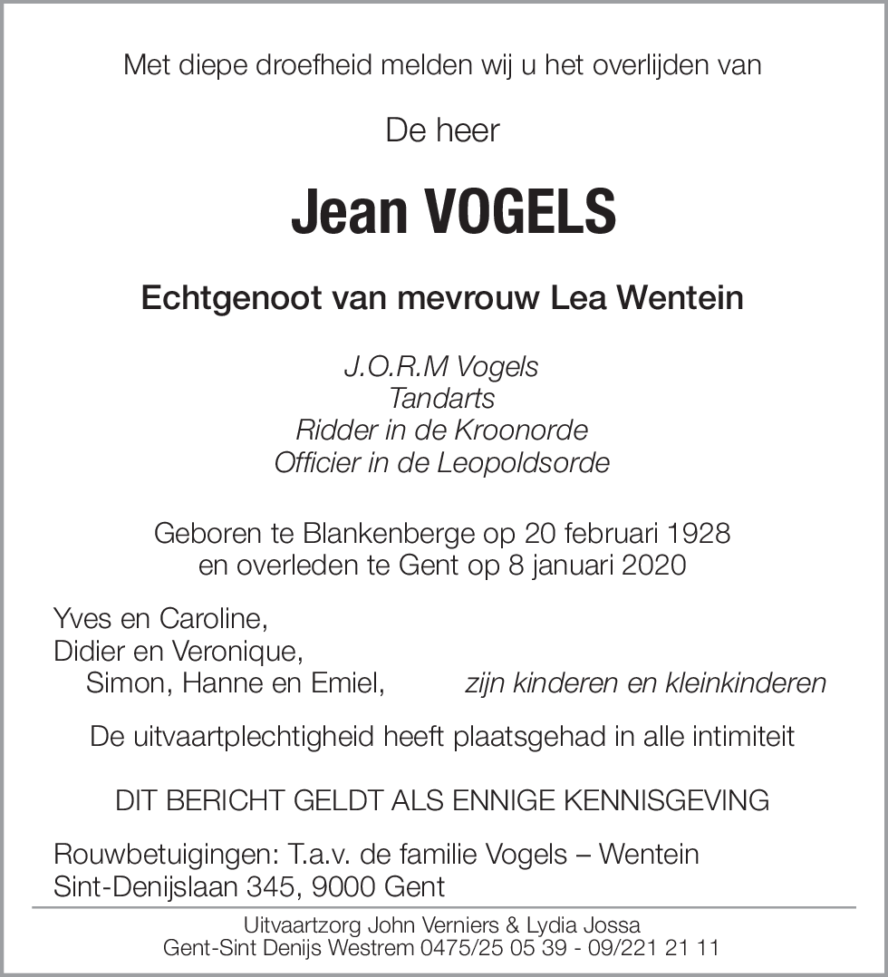 Jean Vogels