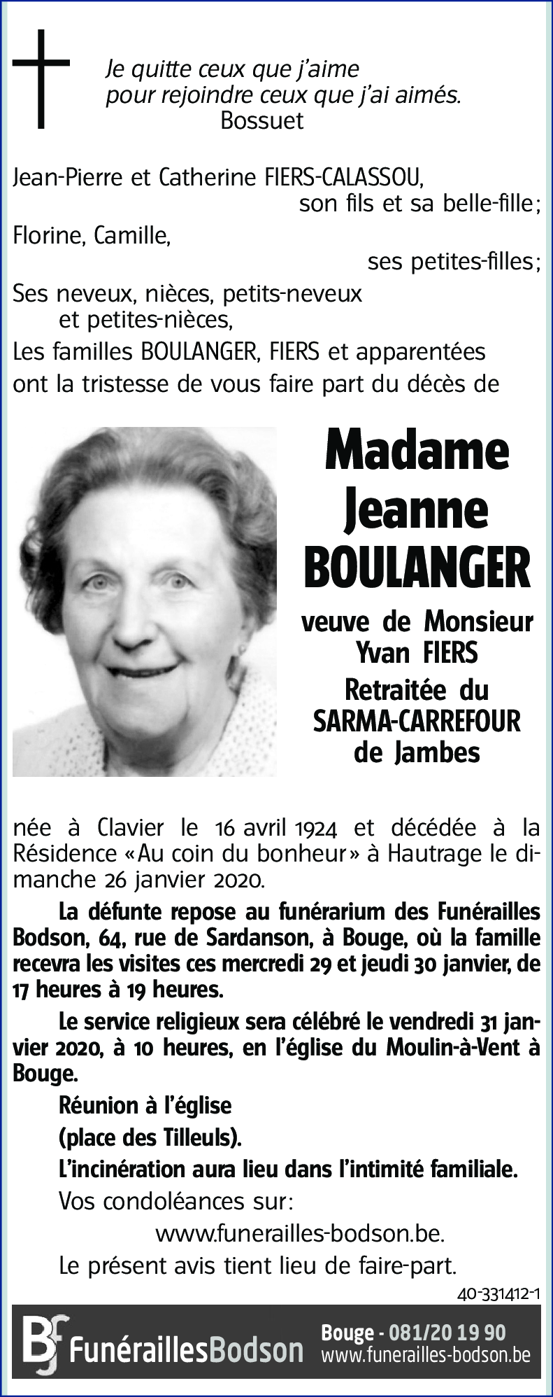 Jeanne BOULANGER