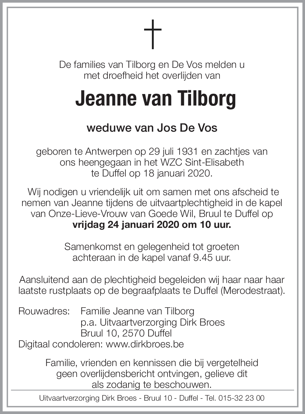 Jeanne van Tilborg
