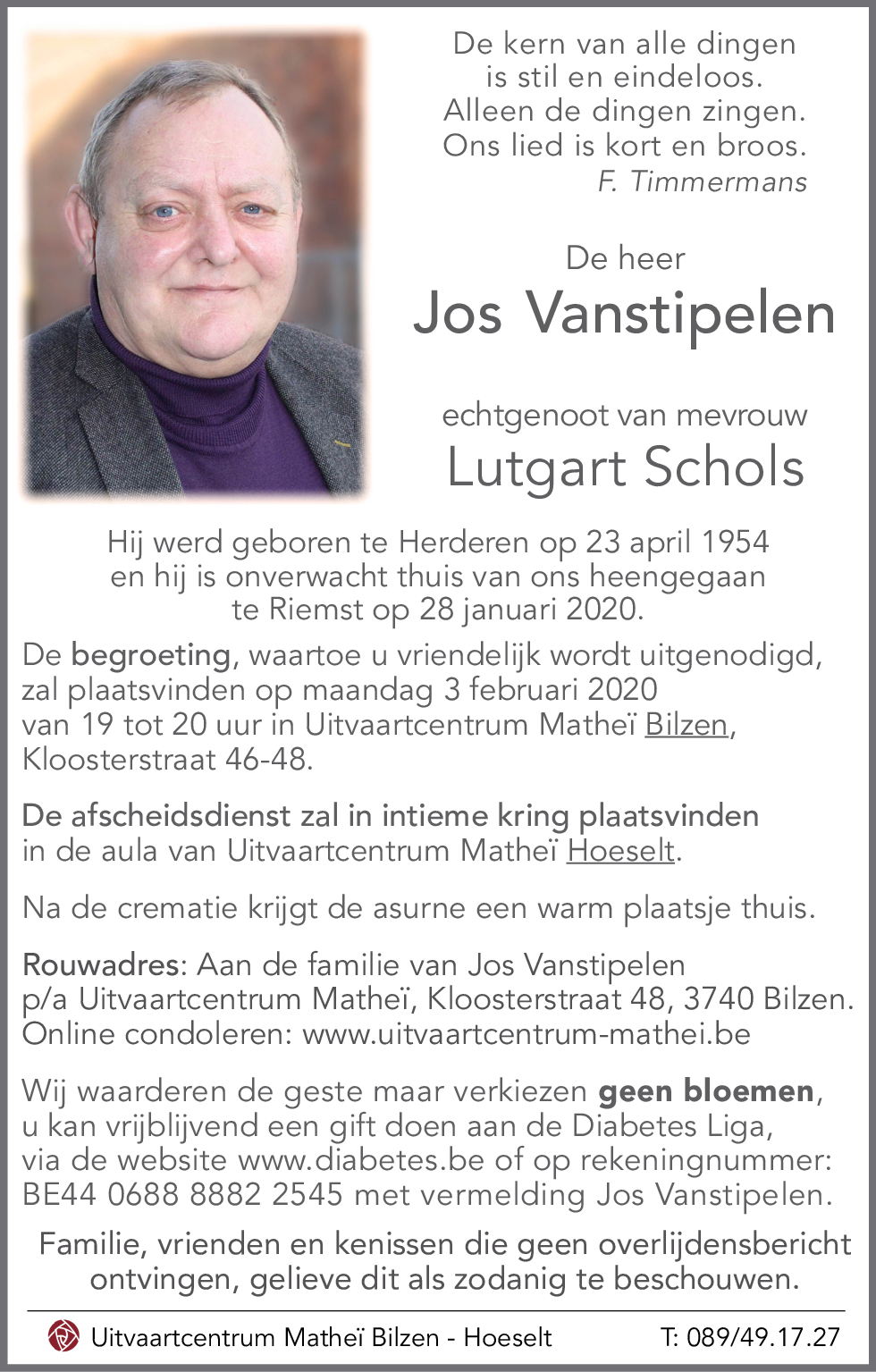 Jos VANSTIPELEN