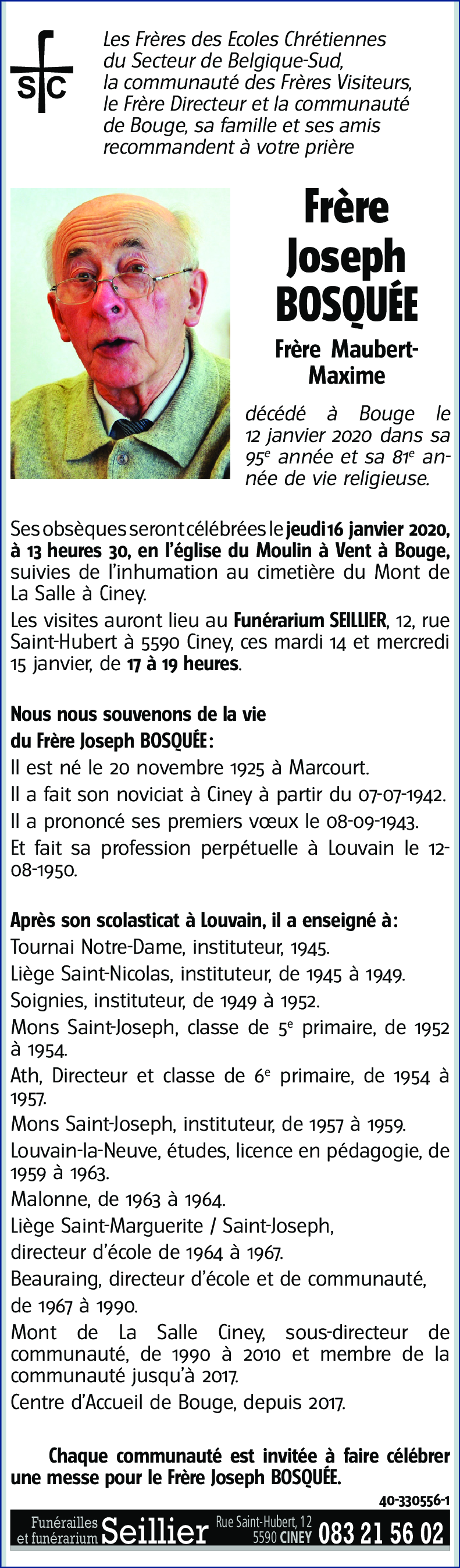 Joseph BOSQUÉE