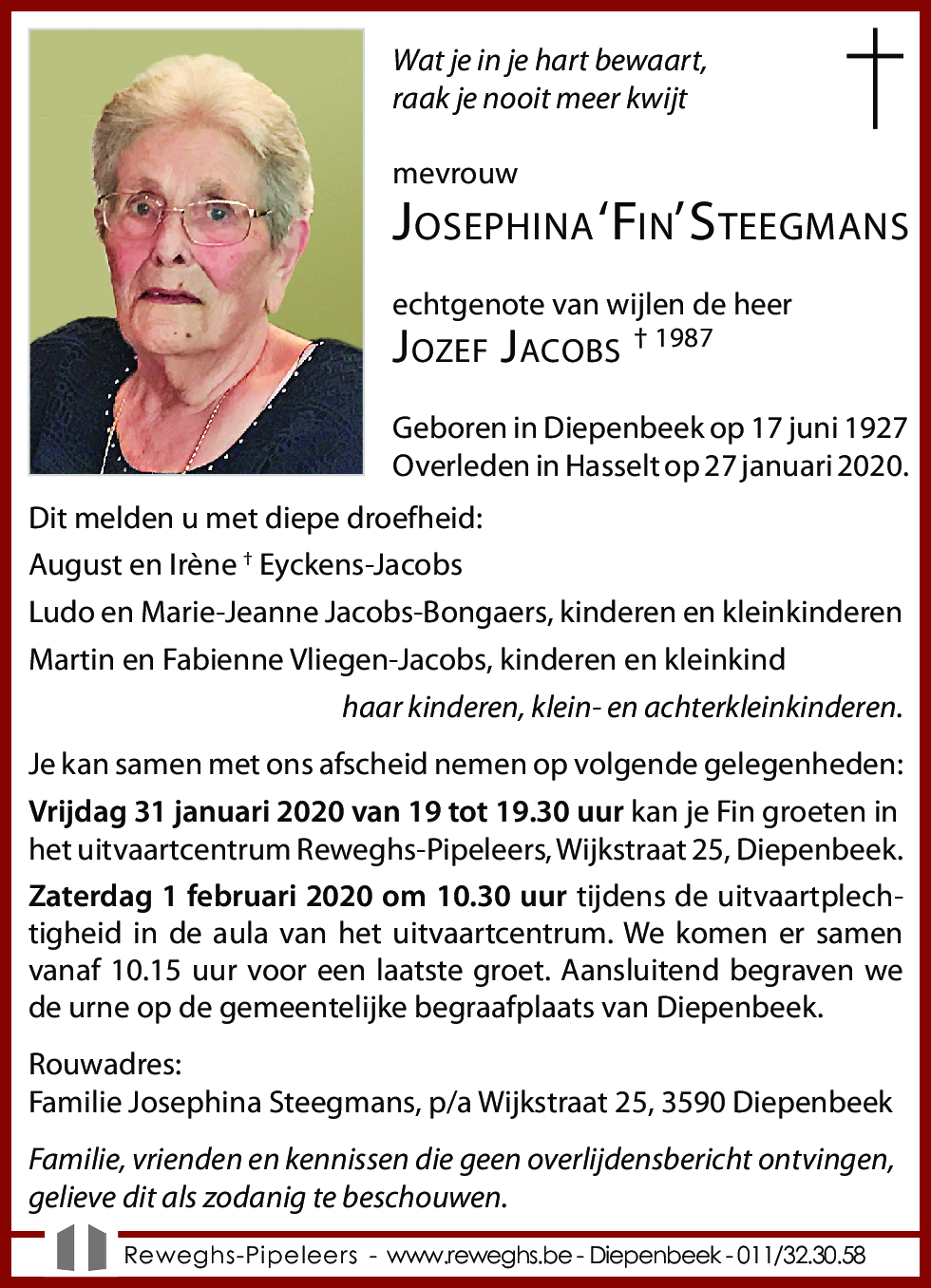 Josephina 'Fin' Steegmans