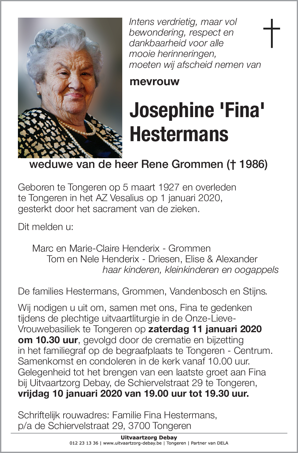 Josephine 'Fina' Hestermans