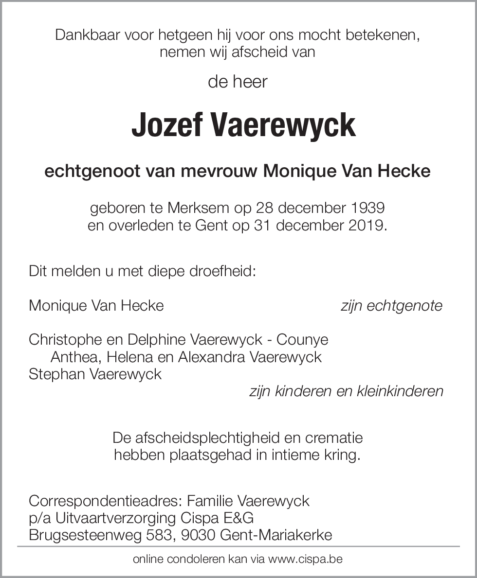 Jozef Vaerewyck