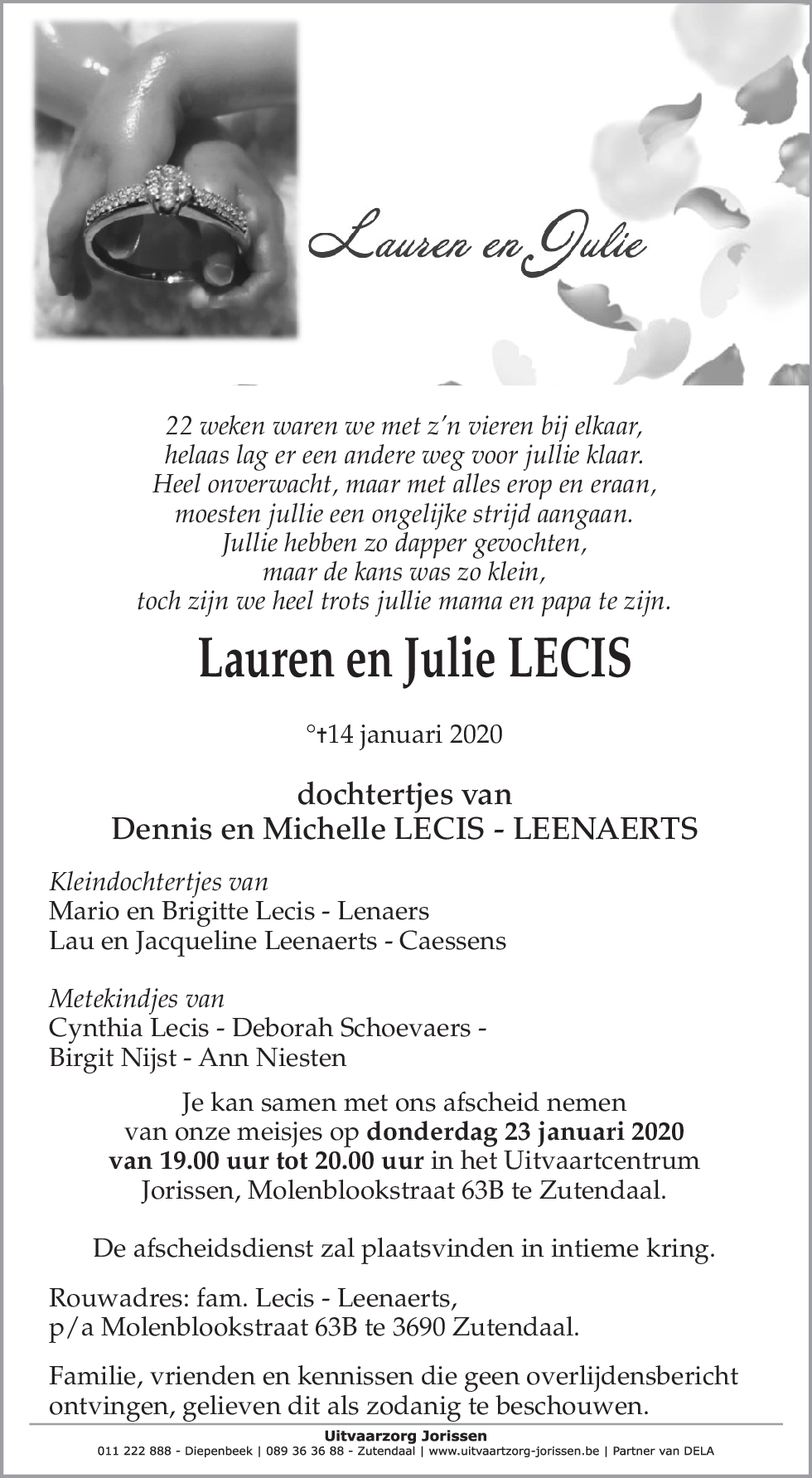 Lauren en Julie Lecis