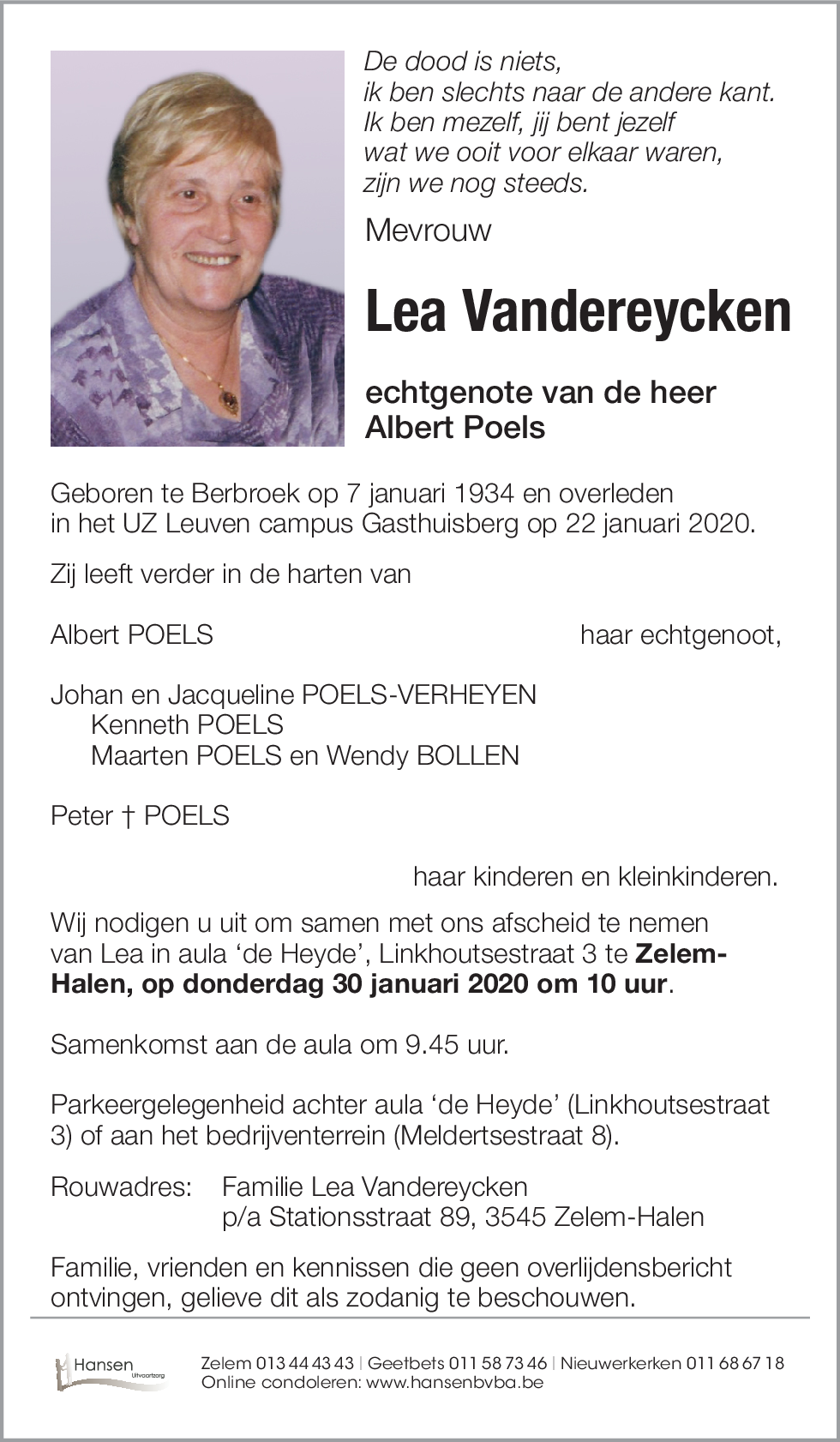 Lea VANDEREYCKEN