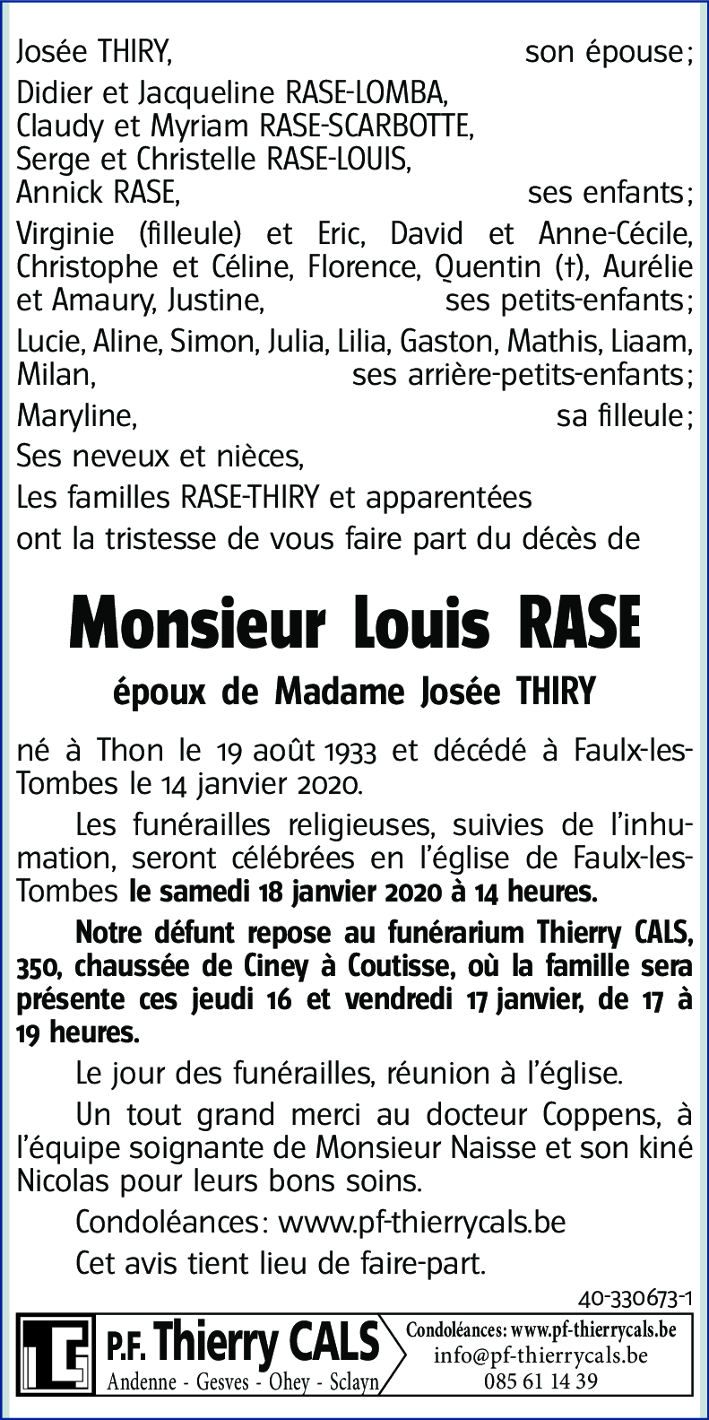 Louis RASE