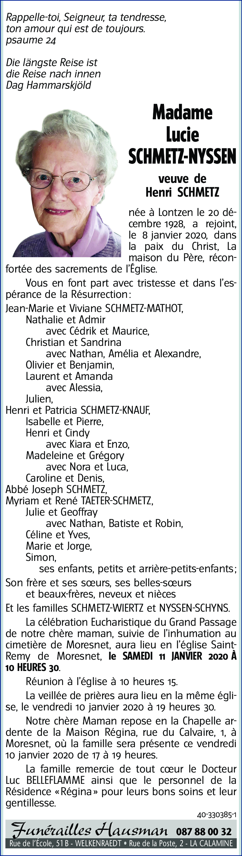 Lucie SCHMETZ-NYSSEN