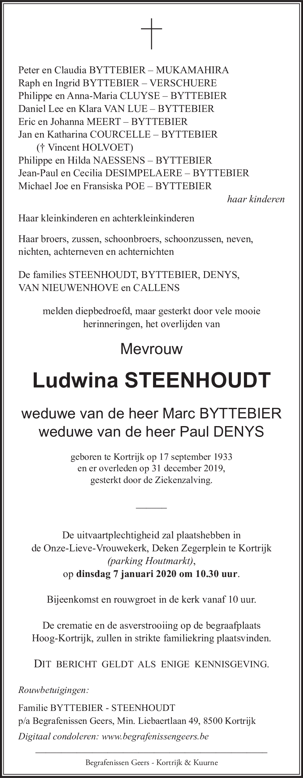 Ludwina Steenhoudt