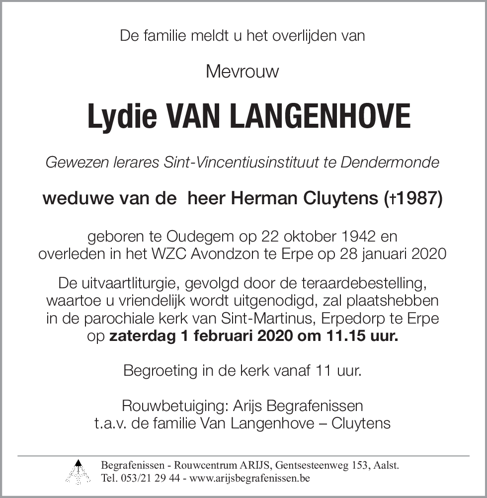 Lydie Van Langenhove