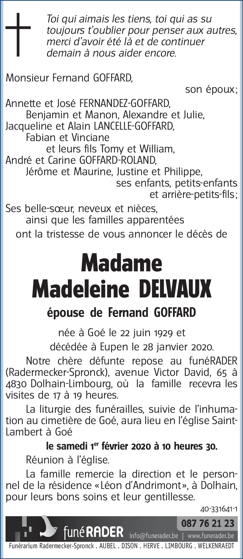 Madeleine DELVAUX