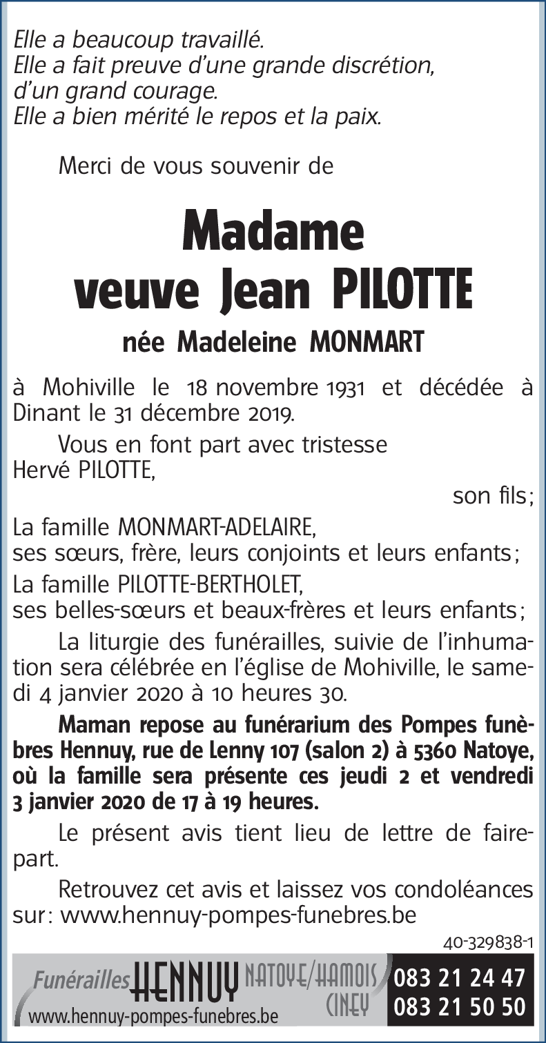 Madeleine MONMART