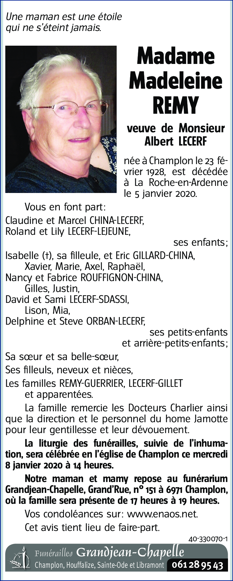 Madeleine REMY