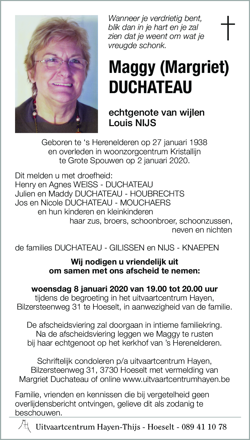 Maggy (Margriet) DUCHATEAU