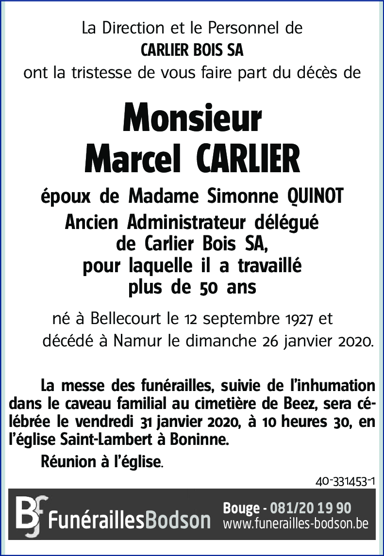 Marcel CARLIER