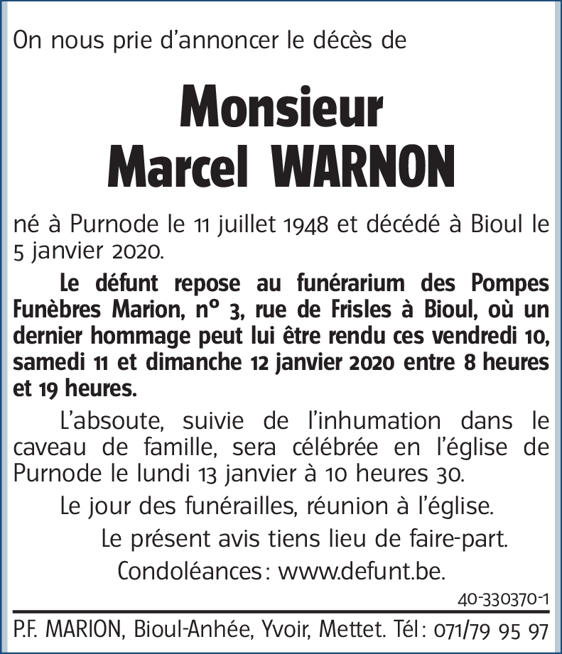 Marcel WARNON