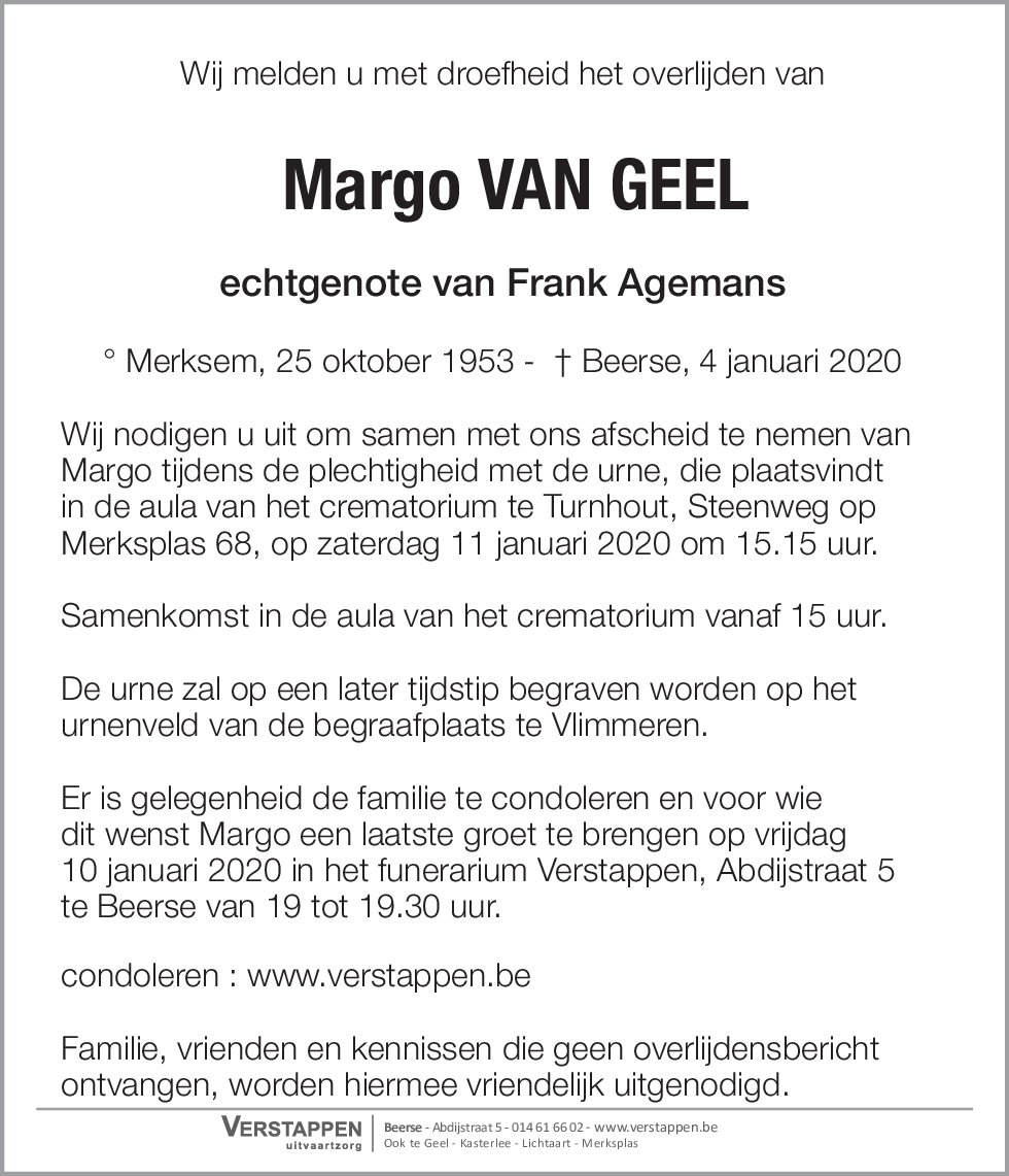 Margo Van Geel