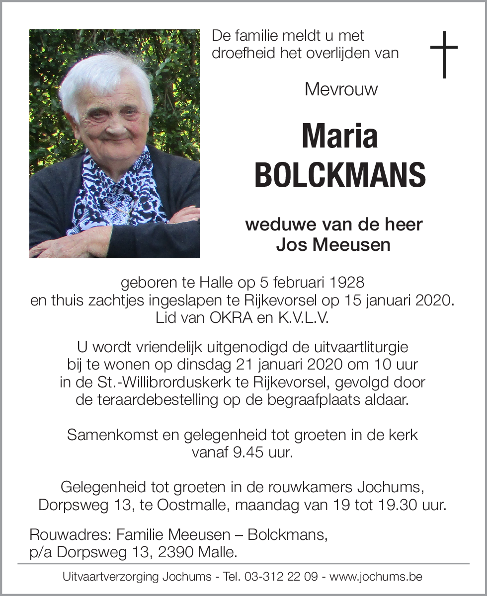 Maria Bolckmans