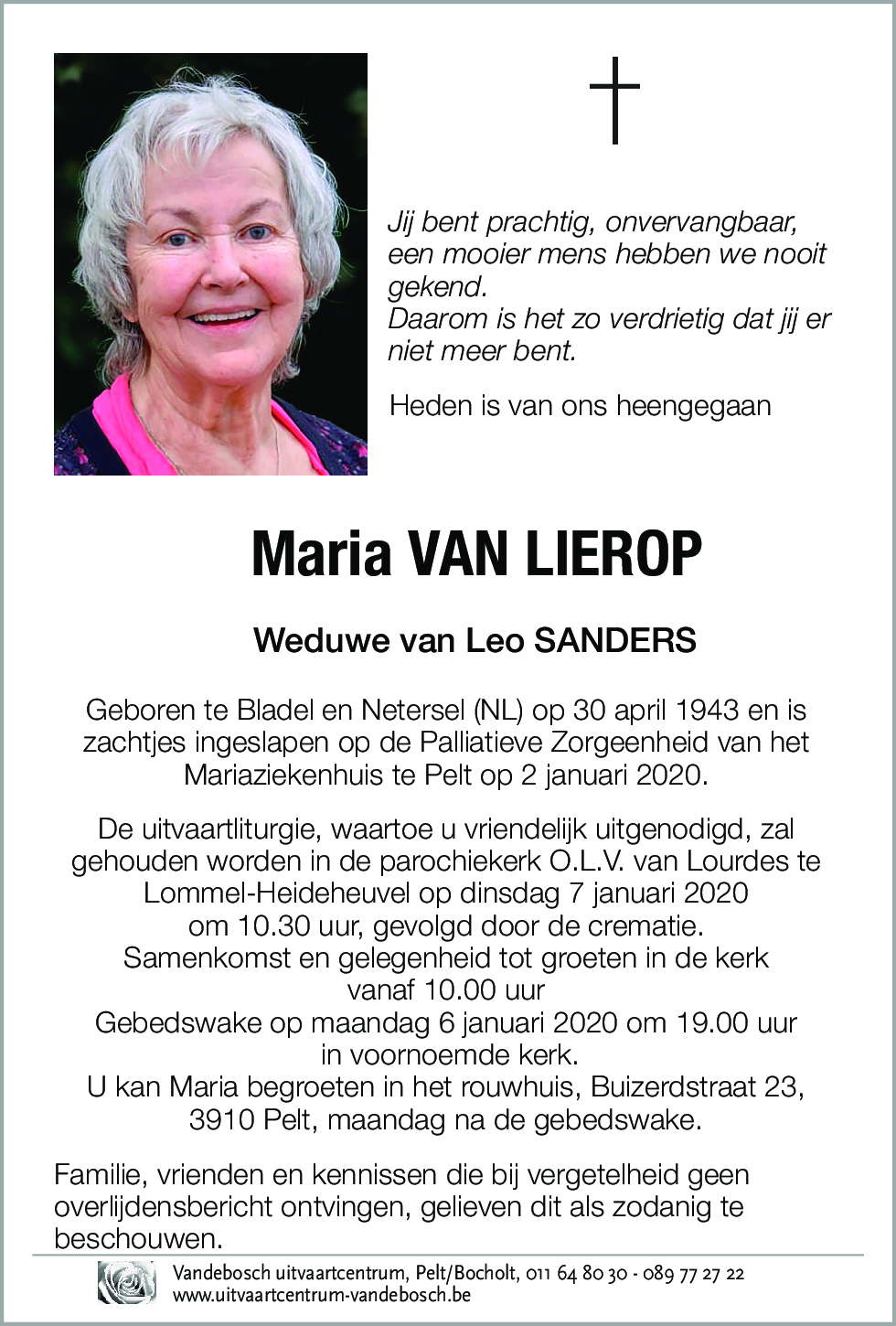 Maria VAN LIEROP