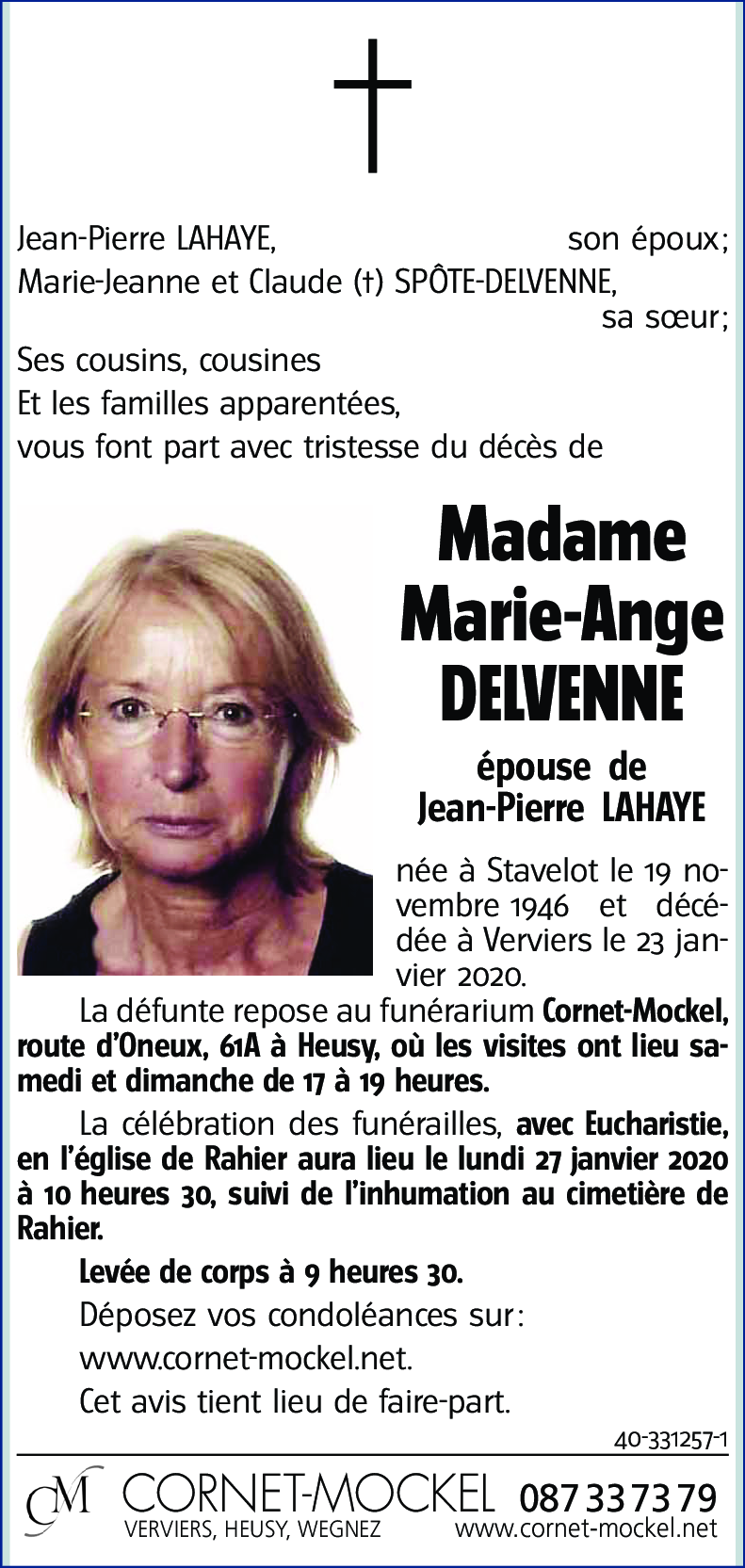 Marie-Ange DELVENNE