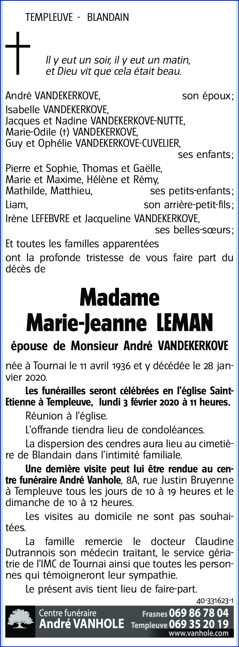 Marie-Jeanne LEMAN