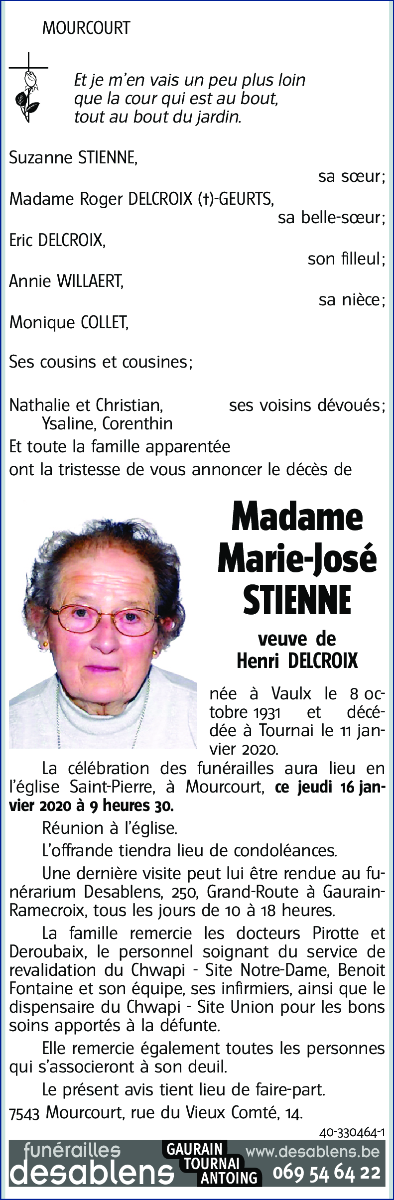 Marie-José STIENNE