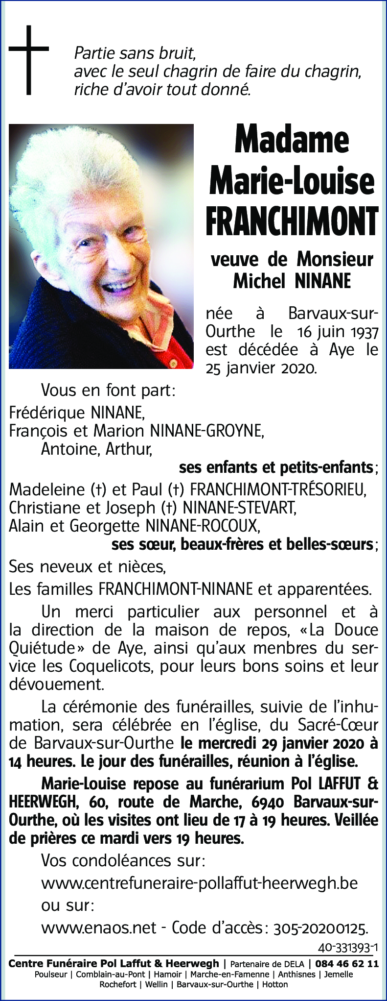 Marie-Louise FRANCHIMONT