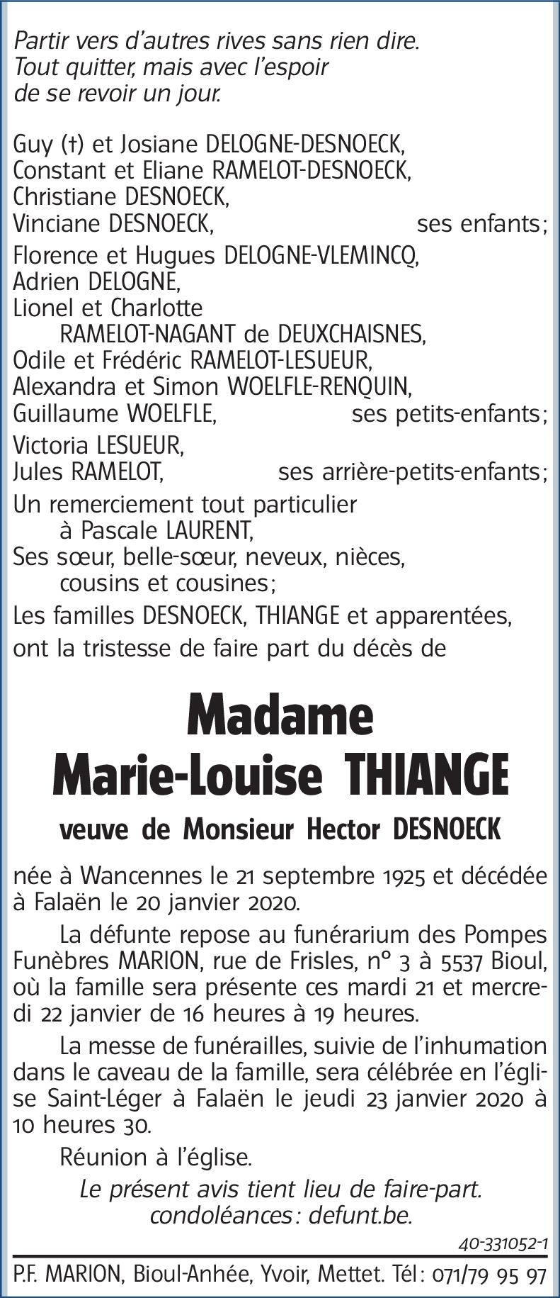 Marie-Louise THIANGE