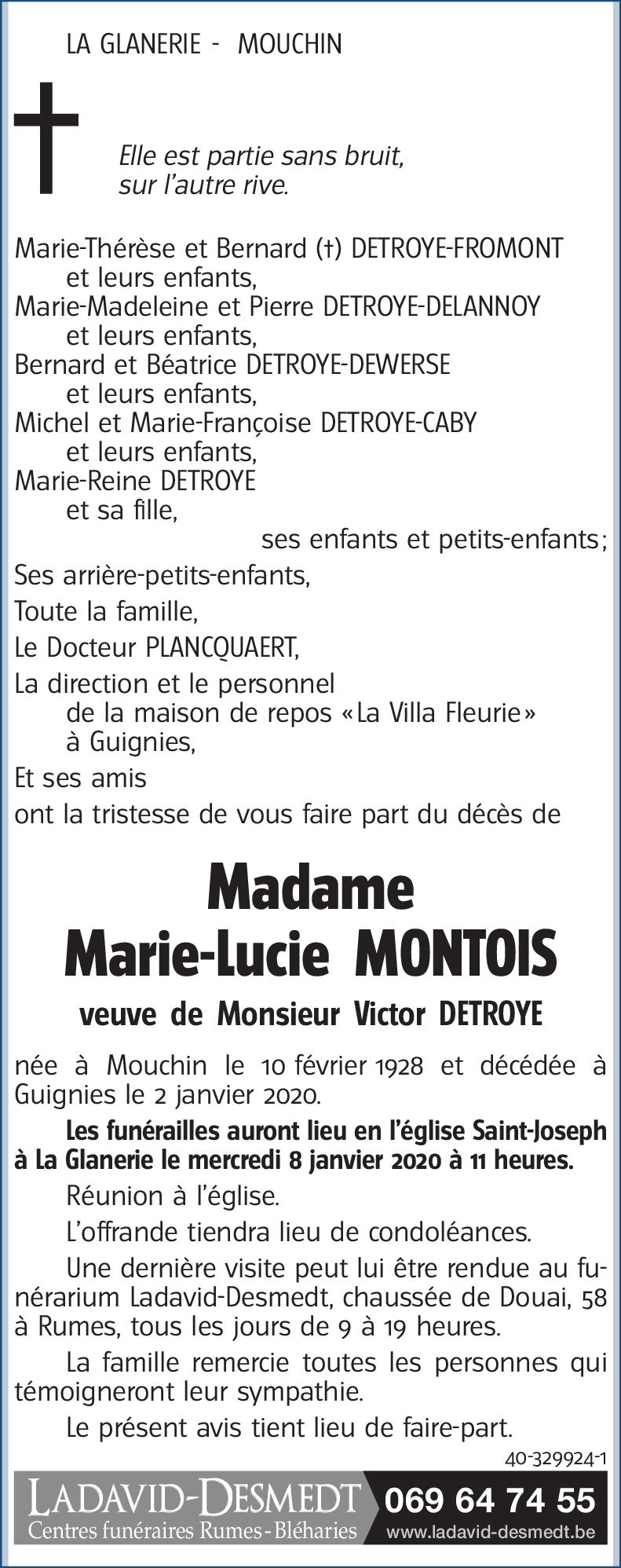 Marie-Lucie MONTOIS