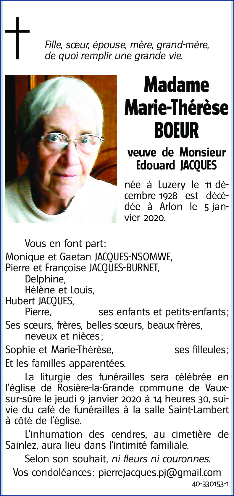 Marie-Thérèse BOEUR