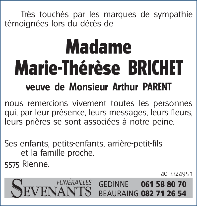 Marie-Thérèse BRICHET