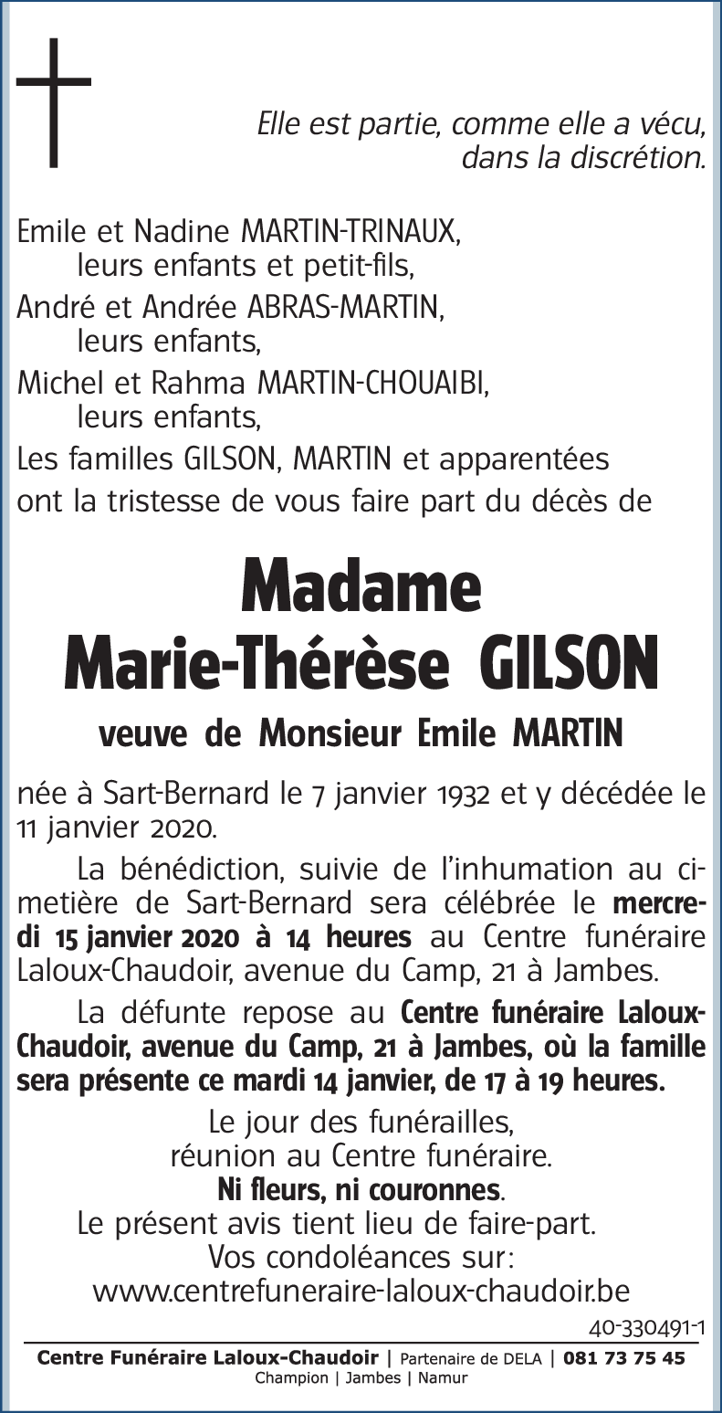 Marie-Thérèse GILSON