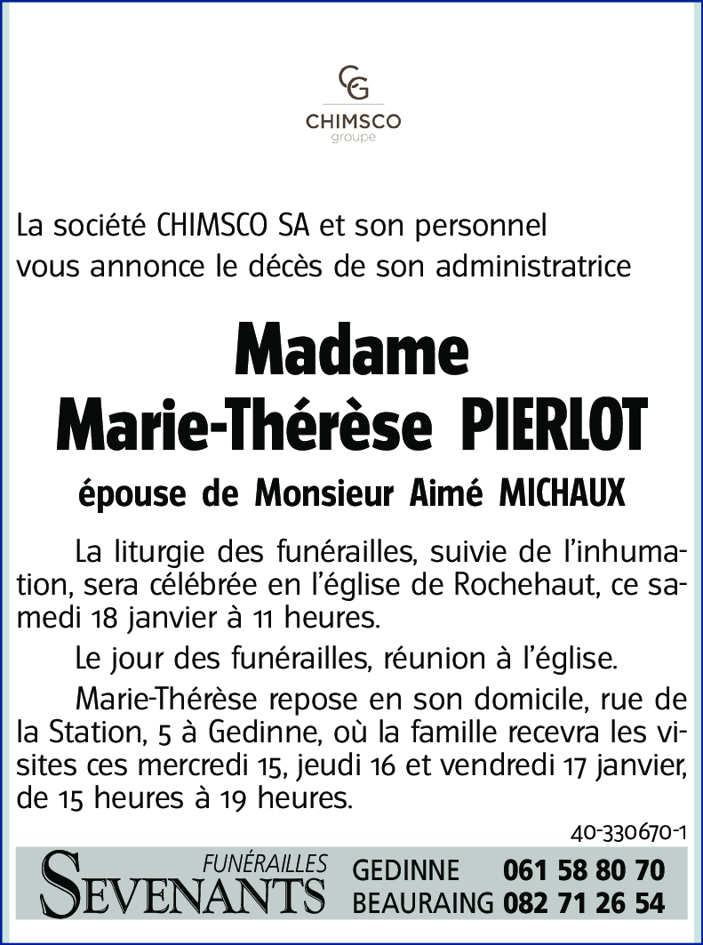 Marie-Thérèse MICHAUX