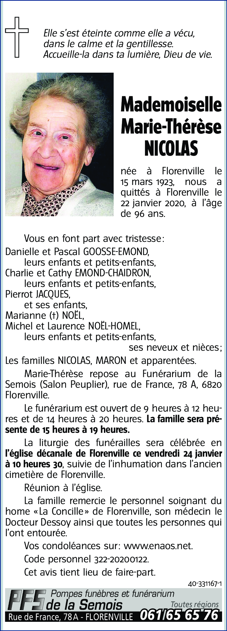 Marie-Thérèse NICOLAS