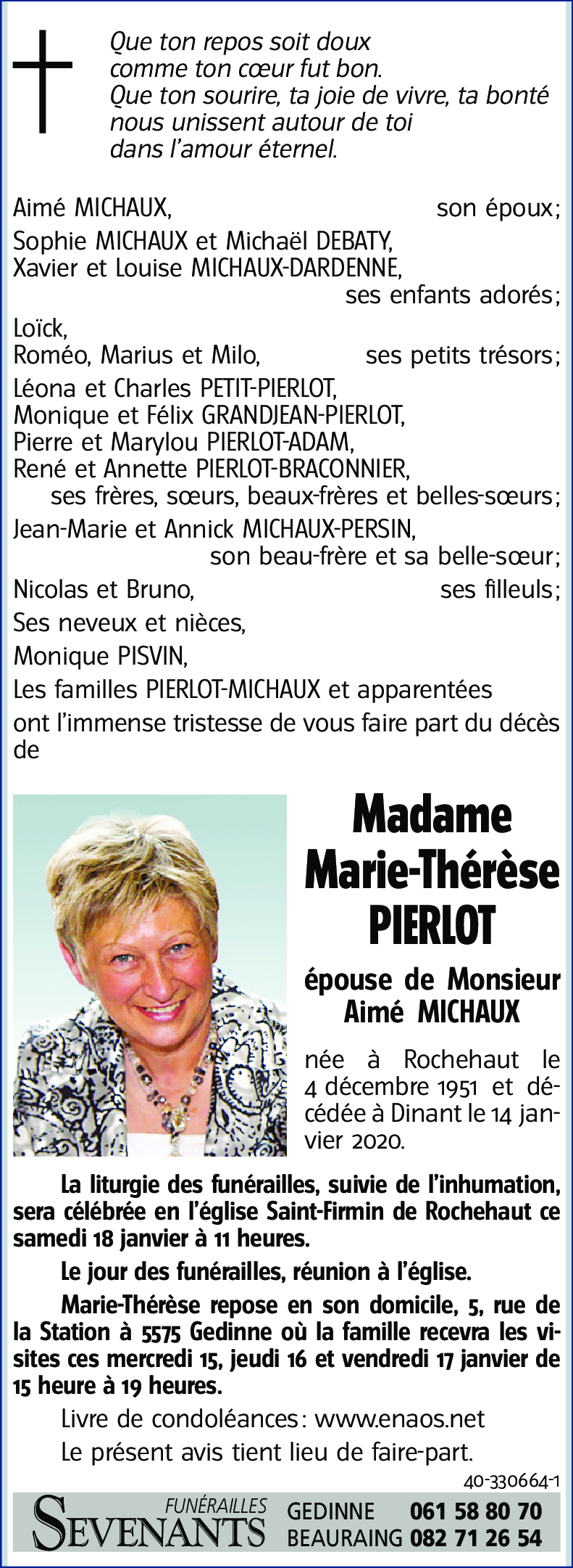 Marie-Thérèse PIERLOT