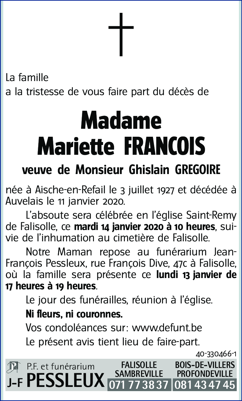 Mariette FRANCOIS