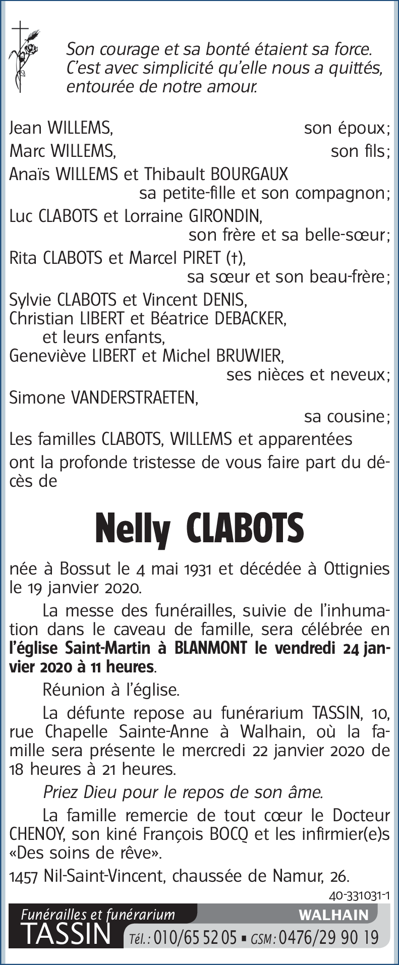 Nelly CLABOTS