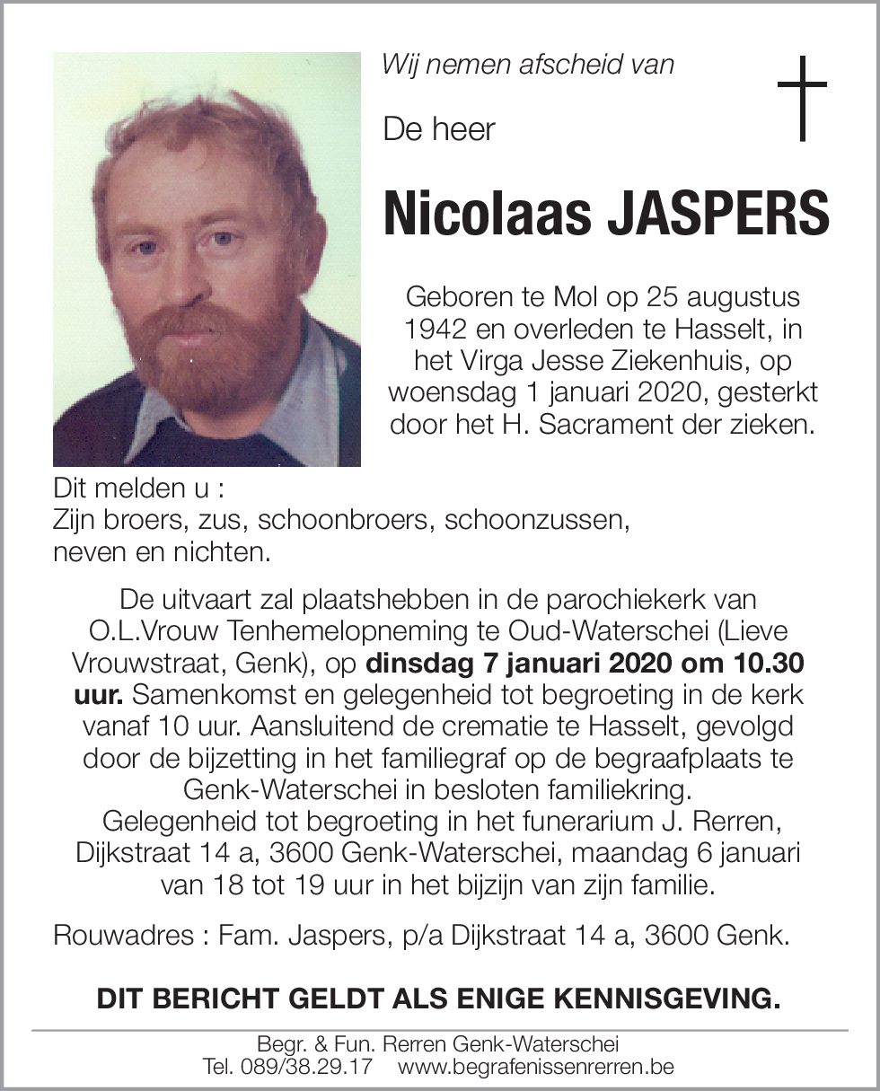 Nicolaas JASPERS
