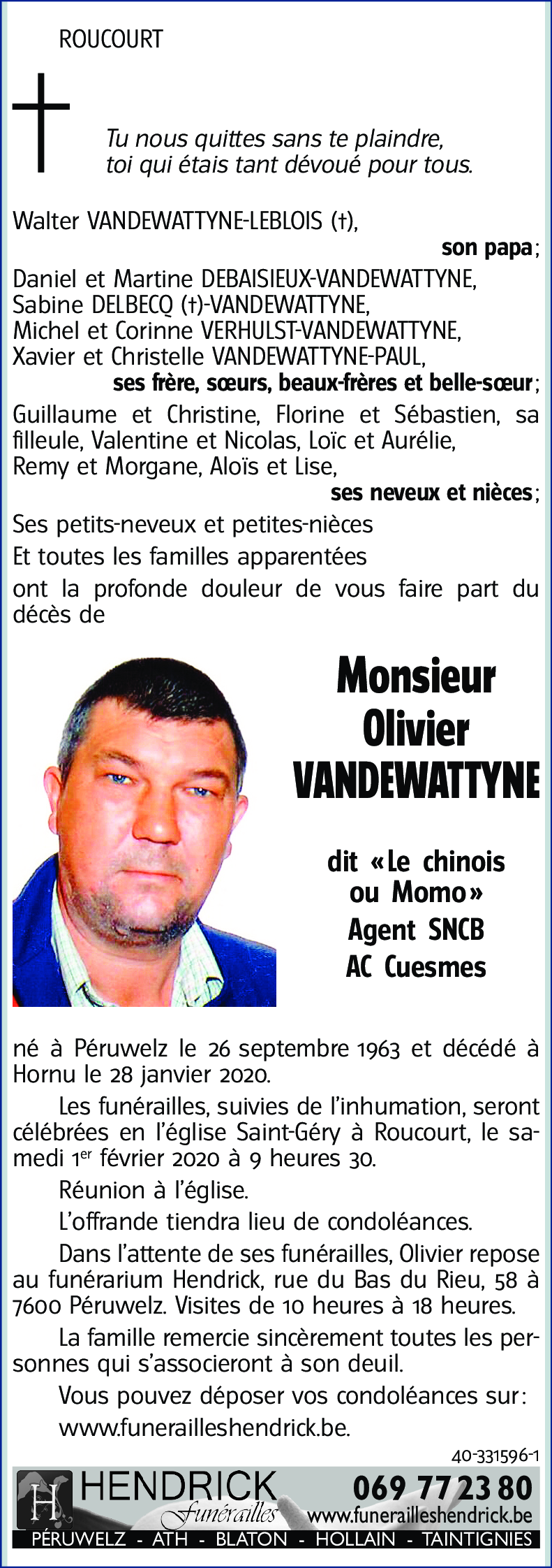 Olivier VANDEWATTYNE