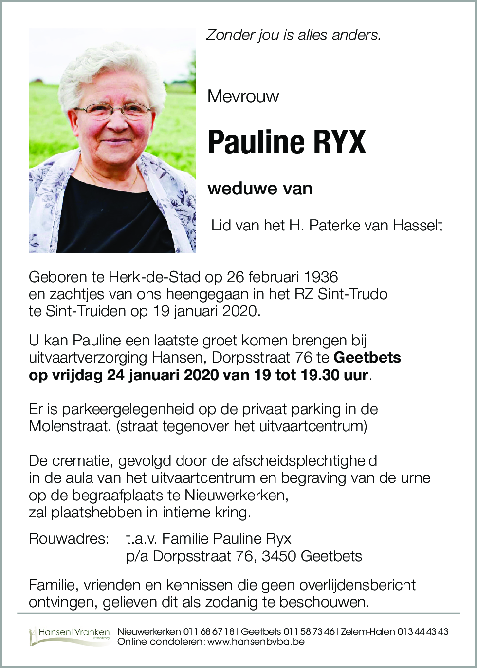 Pauline RYX