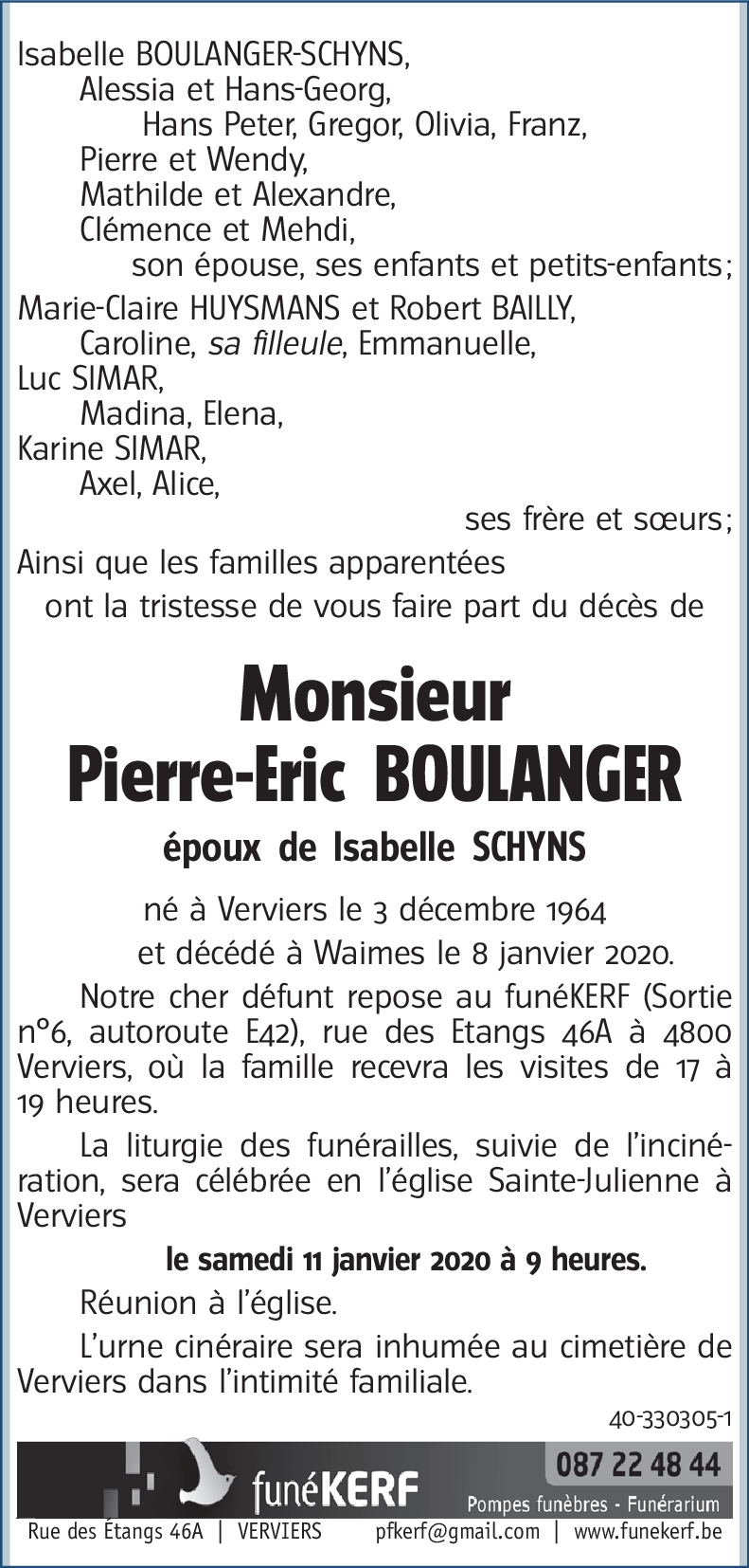 Pierre-Eric BOULANGER