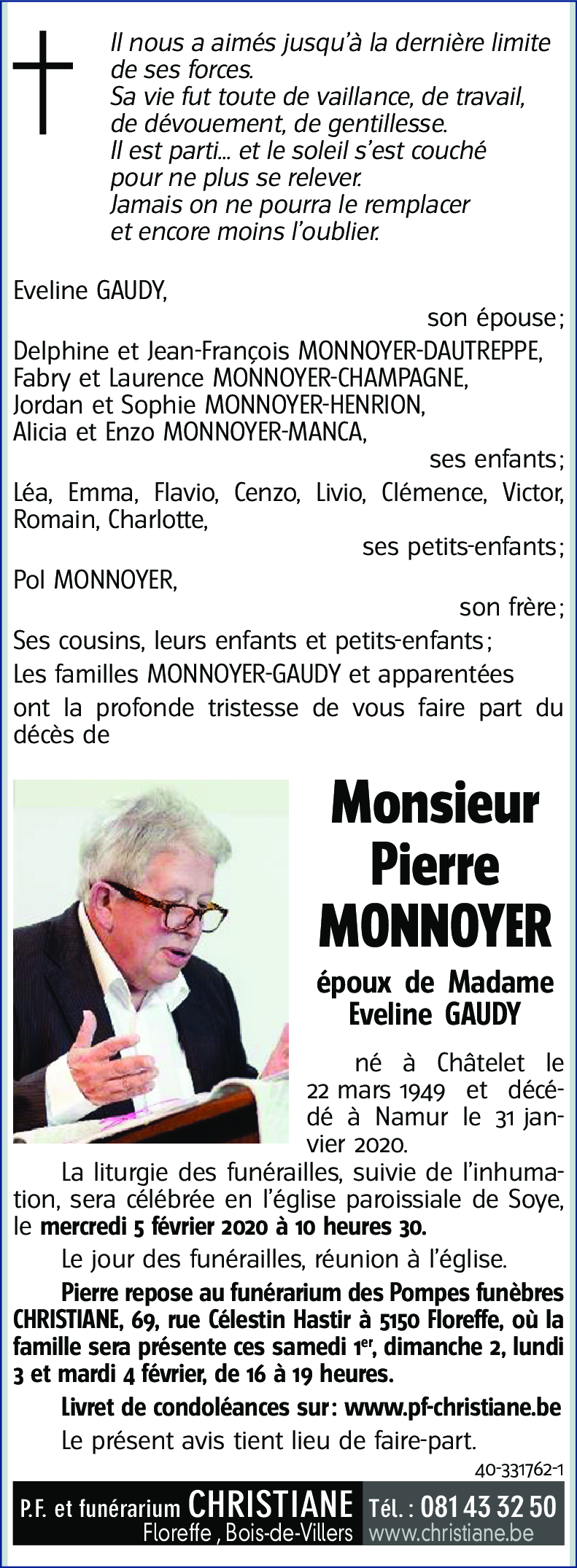 Pierre MONNOYER