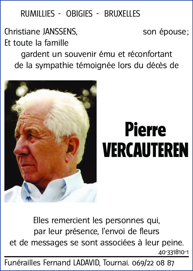 Pierre VERCAUTEREN