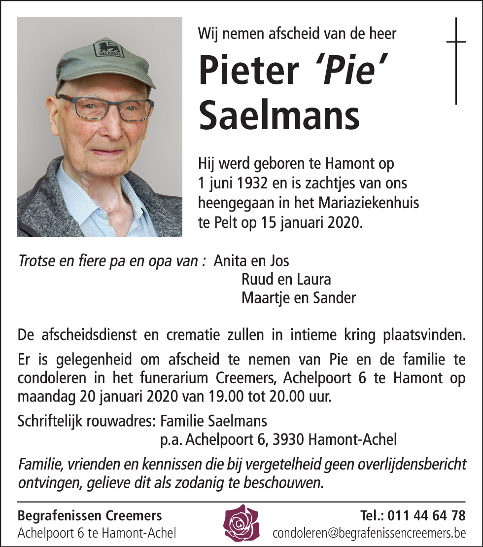 Pieter Saelmans