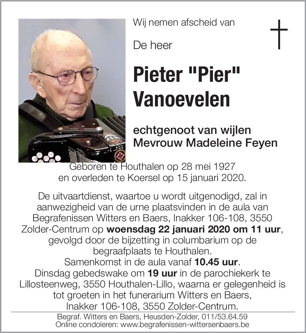 Pieter Vanoevelen