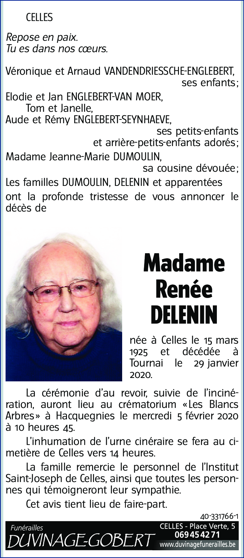 Renée DELENIN