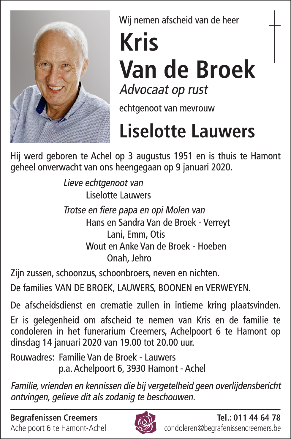 Van de Broek Christiaan Clement