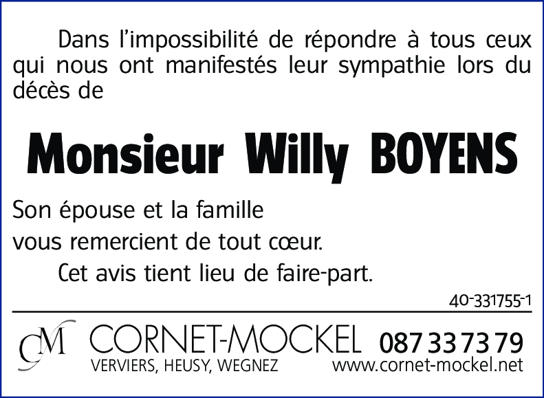 Willy BOYENS