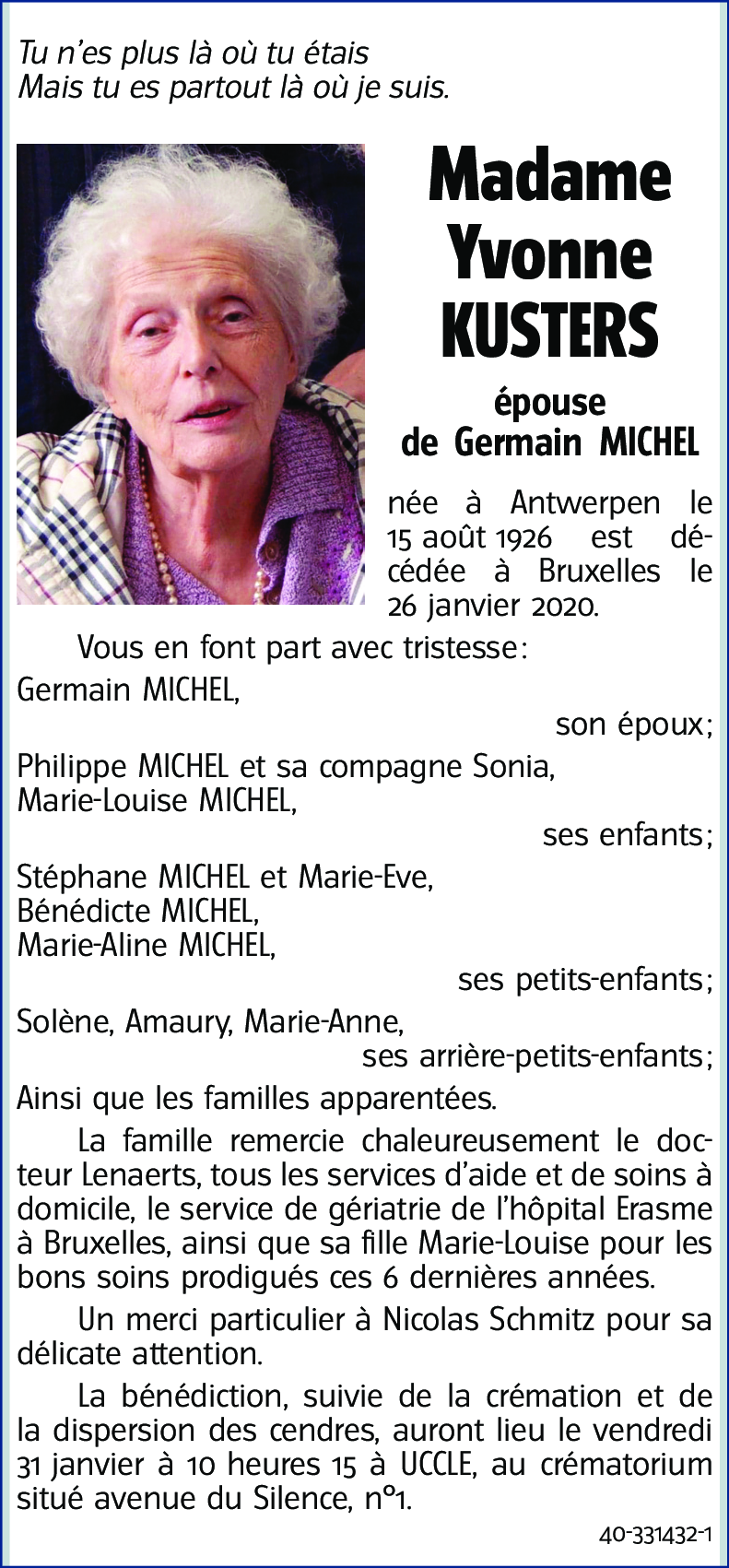 Yvonne KUSTERS